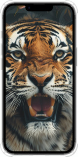 Силикон с усиленными углами чехол Тигровое величие для Apple iPhone SE 4 - 6080sp-3652 изображение 