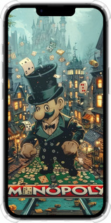 Силіконовий протиударний с посиленими кутами чехол Казковий Monopoly для Apple iPhone SE 4 - 6086sp-3652 изображение 