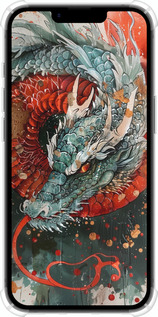 Силикон с усиленными углами чехол Стихия огня для Apple iPhone SE 4 - 6101sp-3652 изображение 