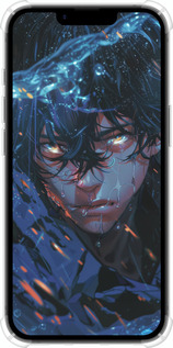 Силикон с усиленными углами чехол Satoru Gojou для Apple iPhone SE 4 - 6128sp-3652 изображение 