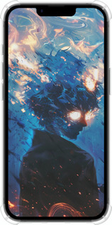 Силикон с усиленными углами чехол Сатору Годжо для Apple iPhone SE 4 - 6129sp-3652 изображение 