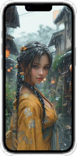 Силіконовий протиударний с посиленими кутами чехол Anime-girl для Apple iPhone SE 4 - 6133sp-3652 изображение 