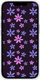 Силіконовий протиударний с посиленими кутами чехол з квітами для Apple iPhone SE 4 - 6258sp-3652 изображение 