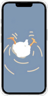 Силикон с усиленными углами чехол Гусь ныряет для Apple iPhone SE 4 - 6275sp-3652 изображение 