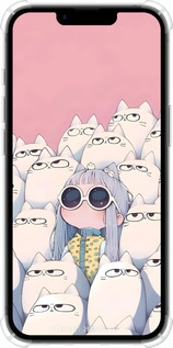 Силіконовий протиударний с посиленими кутами чехол Малышка с котами для Apple iPhone SE 4 - 6295sp-3652 изображение 