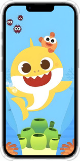 Силикон с усиленными углами чехол Бейби Шарк для Apple iPhone 16e - 6303sp-3971 изображение 