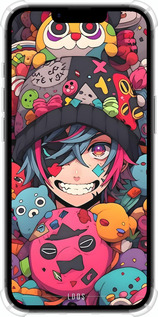 Силикон с усиленными углами чехол Аниме парень для Apple iPhone 16e - 6317sp-3971 изображение 