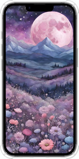 Силикон с усиленными углами чехол Ночь луна арт для Apple iPhone SE 4 - 6319sp-3652 изображение 