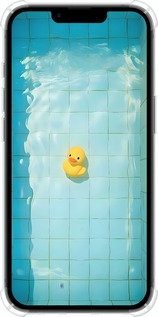 Силикон с усиленными углами чехол Утенок для Apple iPhone SE 4 - 6323sp-3652 изображение 