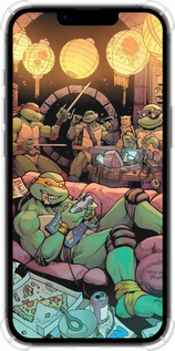 Силикон с усиленными углами чехол Черепашки нинзя для Apple iPhone 16e - 6346sp-3971 изображение 