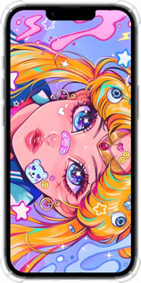 Силикон с усиленными углами чехол Сейлор Мун 4 для Apple iPhone 16e - 6353sp-3971 изображение 