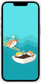 Силикон с усиленными углами чехол Суши для Apple iPhone 16e - 6354sp-3971 изображение 