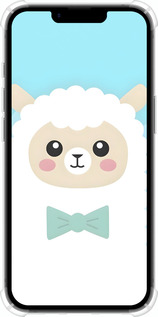 Силикон с усиленными углами чехол Милый барашек для Apple iPhone 16e - 6355sp-3971 изображение 