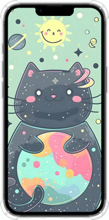 Силикон с усиленными углами чехол Милый котик для Apple iPhone SE 4 - 6364sp-3652 изображение 