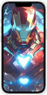 Силіконовий протиударний с посиленими кутами чехол Железный человек для Apple iPhone SE 4 - 6372sp-3652 изображение 