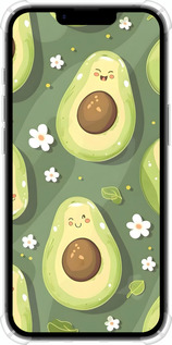 Силикон с усиленными углами чехол Авокадо для Apple iPhone 16e - 6380sp-3971 изображение 