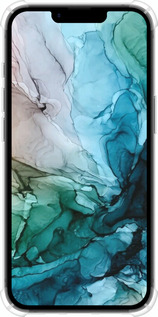 Силикон с усиленными углами чехол С красочной абстрактной картиной Соленые берега для Apple iPhone 16e - 6405sp-3971 изображение 