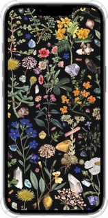 Силикон с усиленными углами чехол С цветами для Apple iPhone 16e - 6422sp-3971 изображение 