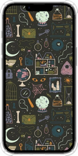 Силикон с усиленными углами чехол Колдовской принт для Apple iPhone 16e - 6425sp-3971 изображение 