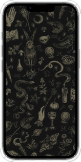 Силикон с усиленными углами чехол Мистический коллаж с травами и магическими символами для Apple iPhone 16e - 6428sp-3971 изображение 