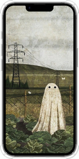 Силикон с усиленными углами чехол Иллюстрация призрак в капусте для Apple iPhone SE 4 - 6440sp-3652 изображение 