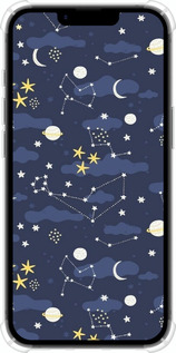 Силіконовий протиударний с посиленими кутами чехол Астрономічний візерунок для Apple iPhone 16e - 6446sp-3971 изображение 