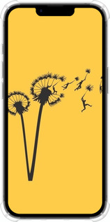 Силикон с усиленными углами чехол Минимализм одуванчики для Apple iPhone 16e - 6449sp-3971 изображение 