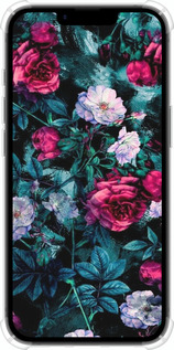 Силикон с усиленными углами чехол Сад и розы для Apple iPhone SE 4 - 6483sp-3652 изображение 