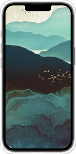 Силикон с усиленными углами чехол С изображением гор Индиго для Apple iPhone SE 4 - 6484sp-3652 изображение 