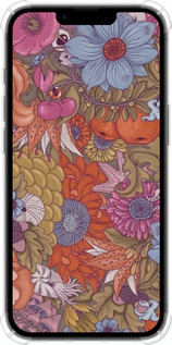 Силикон с усиленными углами чехол Абстрактные цветы для Apple iPhone SE 4 - 6526sp-3652 изображение 