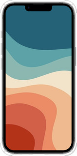 Силіконовий протиударний с посиленими кутами чехол У стилі ретро з хвилями для Apple iPhone SE 4 - 6531sp-3652 изображение 