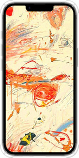 Силикон с усиленными углами чехол Динамичная картина с хаотичными мазками для Apple iPhone SE 4 - 6540sp-3652 изображение 