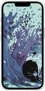 Силіконовий протиударний с посиленими кутами чехол Арт принт Тихе місце чаю для Apple iPhone SE 4 - 6544sp-3652 изображение 