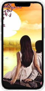 Силіконовий протиударний с посиленими кутами чехол Sunset для Apple iPhone SE 4 - 6607sp-3652 изображение 