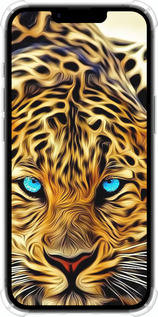 Силикон с усиленными углами чехол Леопард для Apple iPhone SE 4 - 6611sp-3652 изображение 