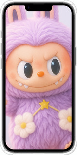 Силіконовий протиударний с посиленими кутами чехол Лабубу для Apple iPhone SE 4 - 6708sp-3652 изображение 