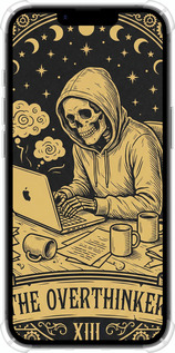 Силіконовий протиударний с посиленими кутами чехол The Overthinker для Apple iPhone SE 4 - 6774sp-3652 изображение 