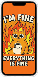 Силикон с усиленными углами чехол Funny Cat для Apple iPhone SE 4 - 6786sp-3652 изображение 