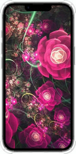 Силикон с усиленными углами чехол Абстрактные цветы 3 для Apple iPhone SE 4 - 850sp-3652 изображение 