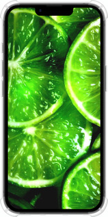 Силикон с усиленными углами чехол Зелёные дольки лимона для Apple iPhone SE 4 - 852sp-3652 изображение 