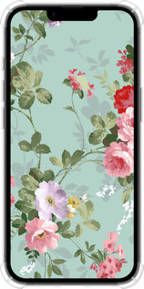 Силикон с усиленными углами чехол Цветочные обои 2 для Apple iPhone 16e - 862sp-3971 изображение 