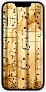 Силикон с усиленными углами чехол Ноты для Apple iPhone SE 4 - 905sp-3652 изображение 