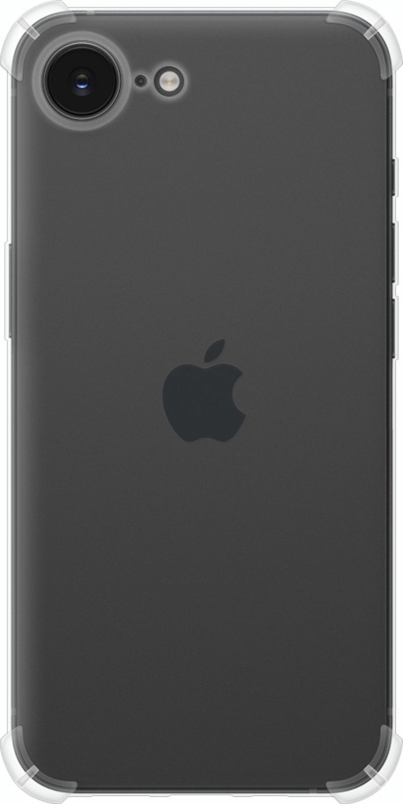 Силикон с усиленными углами чехол Прозрачный для Apple iPhone 16e - 5636sp-3971 изображение 