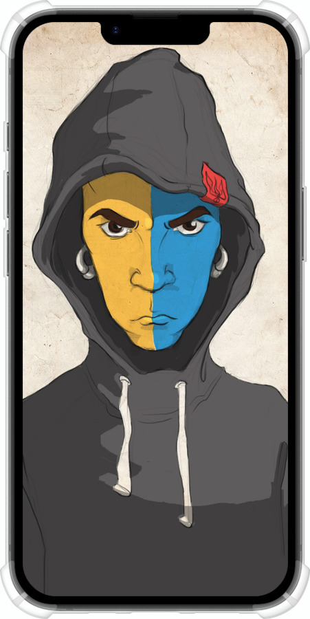 Силикон с усиленными углами чехол Злой подросток для Apple iPhone 16e - 1053sp-3971 изображение 