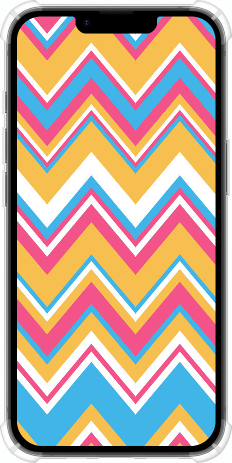 Силикон с усиленными углами чехол Шеврон v2 для Apple iPhone SE 4 - 1057sp-3652 изображение 