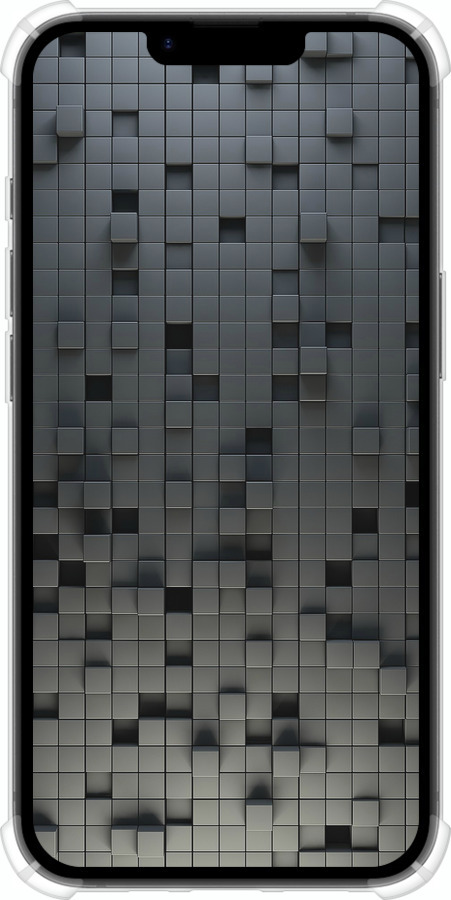 Силикон с усиленными углами чехол Кубики для Apple iPhone SE 4 - 1061sp-3652 изображение 