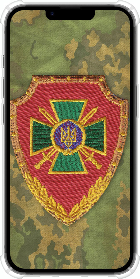 Силикон с усиленными углами чехол Пограничная служба Украины для Apple iPhone SE 4 - 1091sp-3652 изображение 