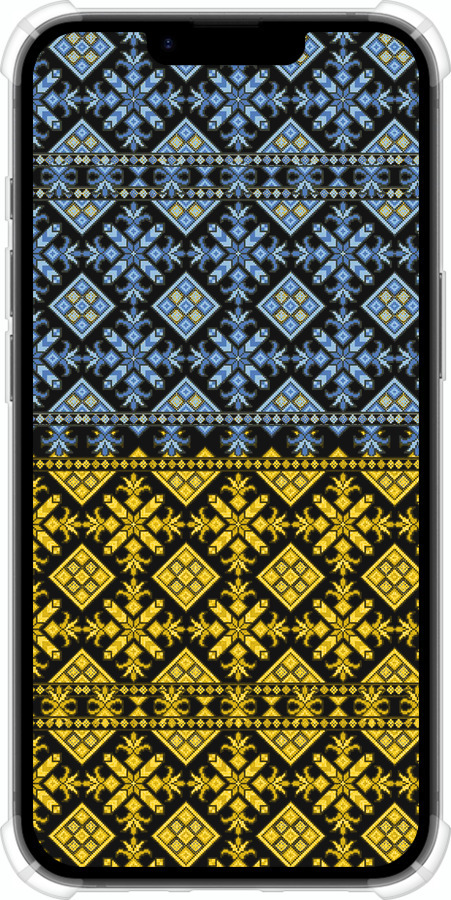 Силикон с усиленными углами чехол Жовто-блакитна вишиванка для Apple iPhone 16e - 1169sp-3971 изображение 