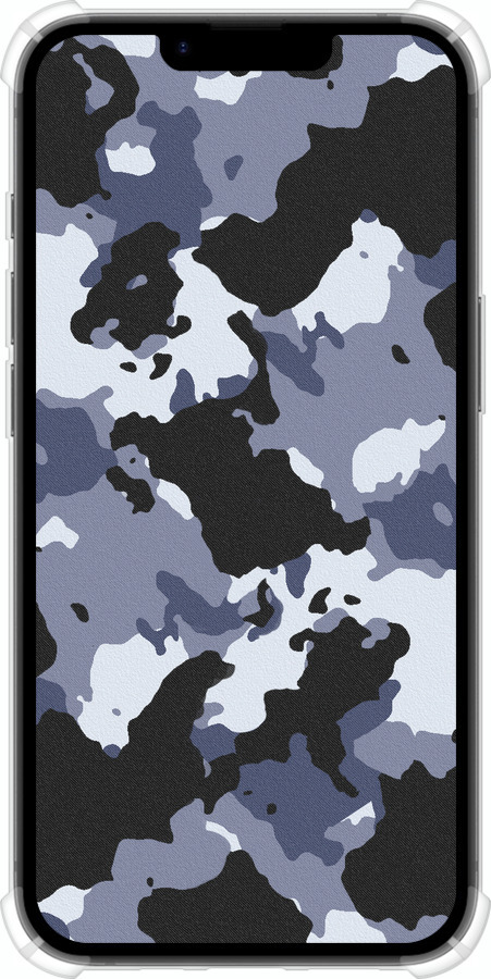 Силикон с усиленными углами чехол Камуфляж v4 для Apple iPhone 16e - 1182sp-3971 изображение 