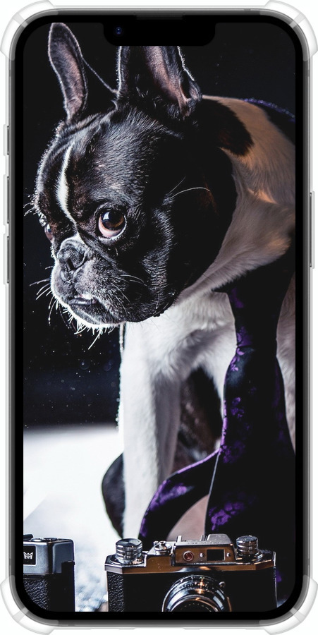 Силикон с усиленными углами чехол Бульдог-фотограф для Apple iPhone 16e - 142sp-3971 изображение 
